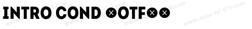 Intro Cond (OTF)字体转换